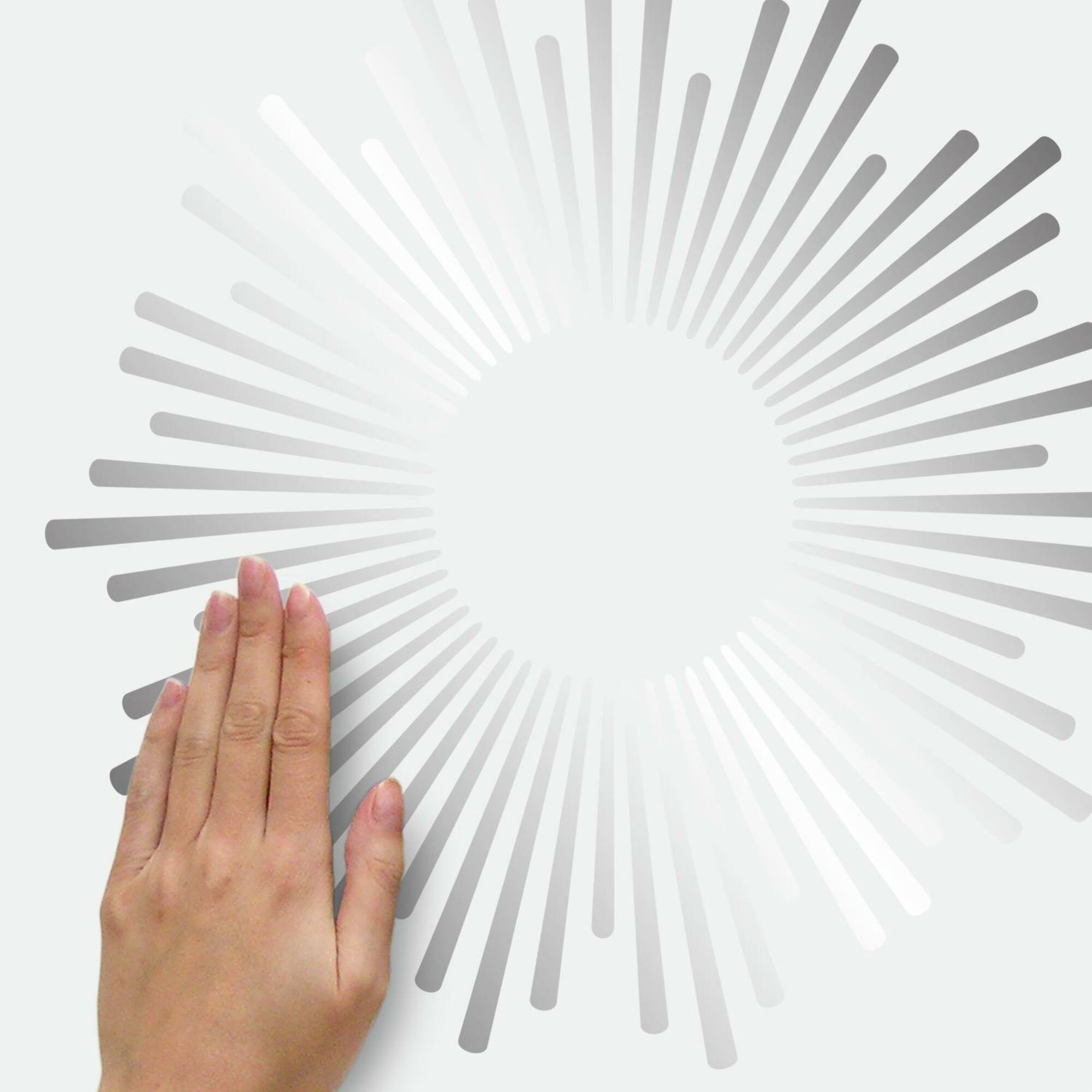 RoomMates Sunburst Peel & Stick Decals with Circle Mirror